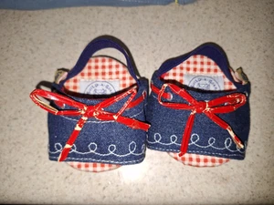 Build-A-Bear Denim and Gingham Sneakers Set - Picture 1 of 1