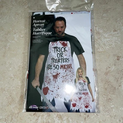 ADULT BLOODY MESSY APRON HORROR HAUNTED HOUSE COSTUME FW96907 Foto 1 de 3