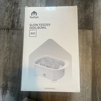 PetPath Slow Feeder Dog Bowl Brand New White - Image 1 of 4