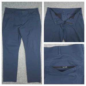 Public Rec Gamechanger Pants Mens Blue 40x32 Performance 5 Pocket Travel Casual - Foto 1 di 22