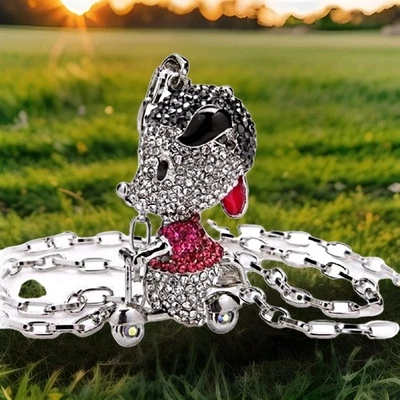  Skater Anhänger+Halskette Kristall Mehrfarbig Ketten Collier Statement Modisch - Bild 1 von 4