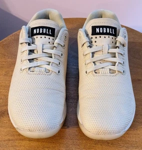 NOBULL Women's Size 7.5 CrossFit Trainer SuperFabric Beige Shoes - Picture 1 of 17