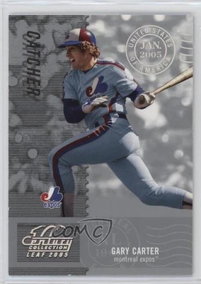 2005 Leaf Century Collection Post Marks Silver /100 Gary Carter #158 HOF - Image 1 of 2