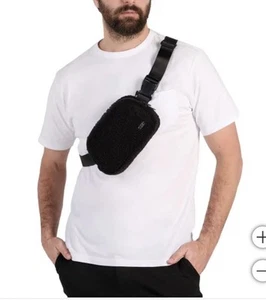 Lolë Sherpa Belt Bag Fanny pack crossbody Fleece Teddy adjustable strap New - Picture 1 of 7