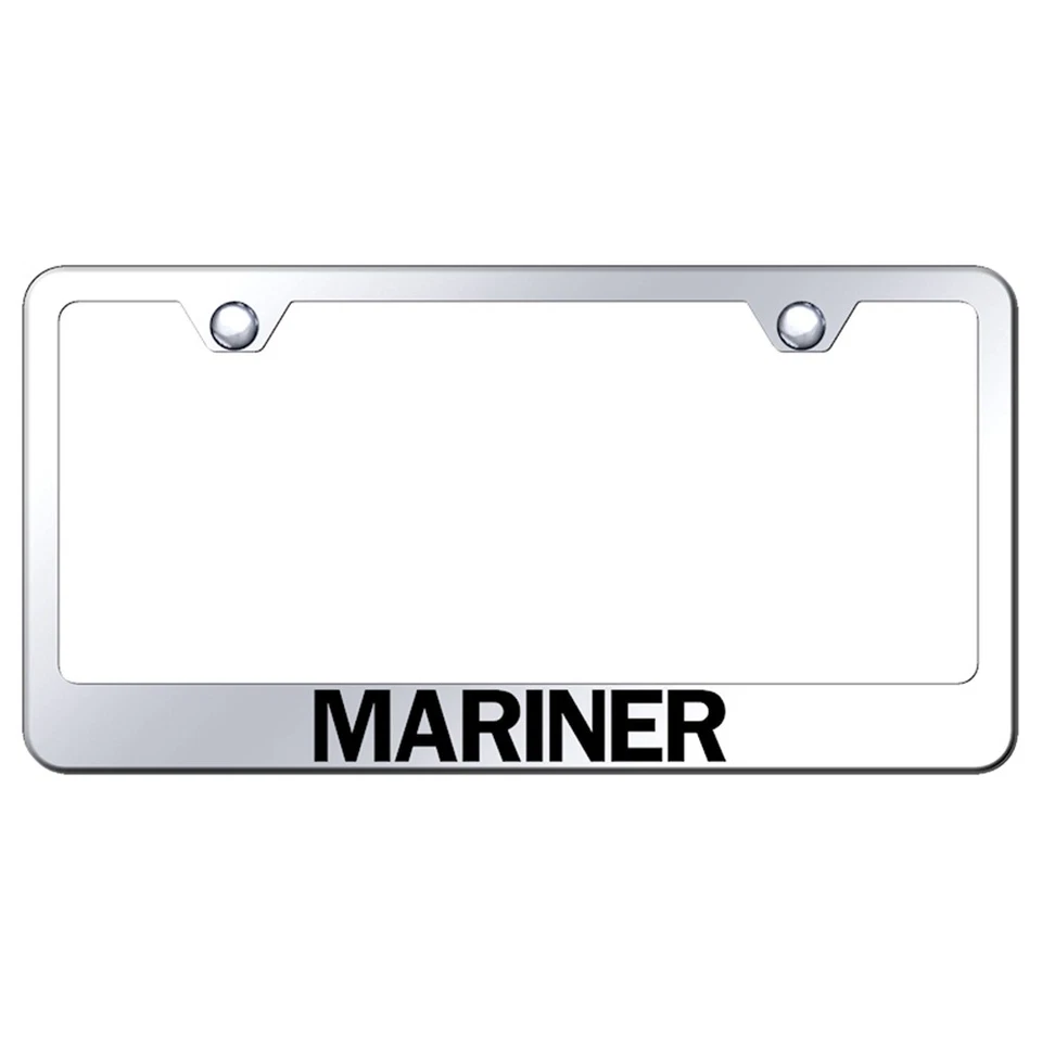 Marco de matrícula espejado con licencia - Grabado láser para Mercury Mariner Foto 1 de 2