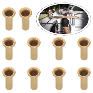 10pcs Compression Fittings Copper Ferrules Oil Lines Inserts Fuel Oil Lines - Foto 1 di 12
