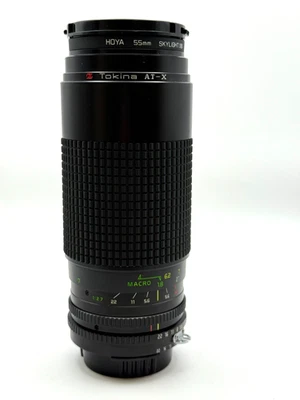 Tokina AT-X 50mm - 250mm 1:4-5.6  With Lens Caps & Hoya 55MM Skylight 1B Filter - Image 1 of 4