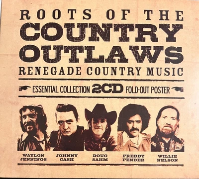 ROOTS OF THE COUNTRY OUTLAWS - Various 2 x CD Digipak Metro Select Brand New - image 1 of 2