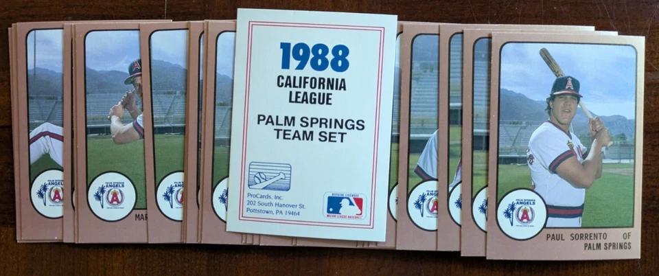 1988 ProCards Palm Springs Angels - You Pick 1 - Minor League A CAL  Angels - Image 1 of 1