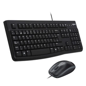 Logitech MK120 Wired Keyboard and Mouse Combo for Windows, QWERTY Spanish Layout - Bild 1 von 6