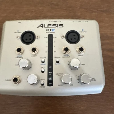 Alesis iO2 Express USB Audio Recording Interface Tested Working!  - Image 1 of 3