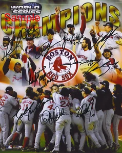 BOSTON RED SOX 2007 Team Signed Autographed Reprint 8x10 Photo #5 - Picture 1 of 1