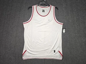 NBA Brank Archer Tank Men's Size XL Top Shirt White Red Basketball Jersey - Picture 1 of 10