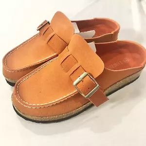 Damen Slipper Sandalen Tinstree Orange Kork Größe 5,5 Gummisohle - Bild 1 von 9