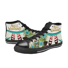 Alice In Wonderland Sneakers High Tops Canvas Men's Shoes
