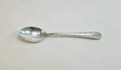 Cuchara Demitasse de plata esterlina Birks Rose Bower - 4 1/4"- sin monogramas Foto 1 de 4