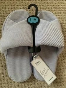 M&S - Lilac Slippers RRP£22.50 -Size 5 NEW - Picture 1 of 4