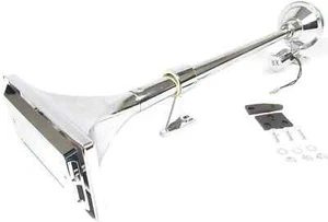 Roof Mount Truck Rectangular Chrome Truck Air Horn -25" LOUD Air Horn - Picture 1 of 2