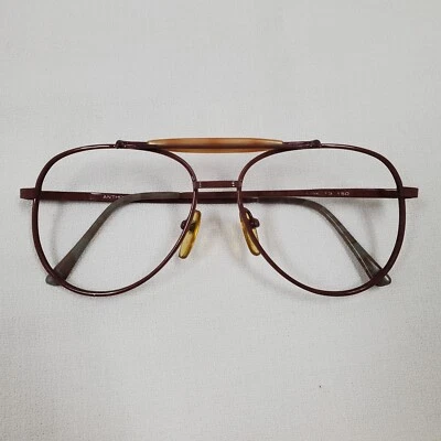 Marco de gafas Anthony Martin Kirk marrón aviador de colección Foto 1 de 4