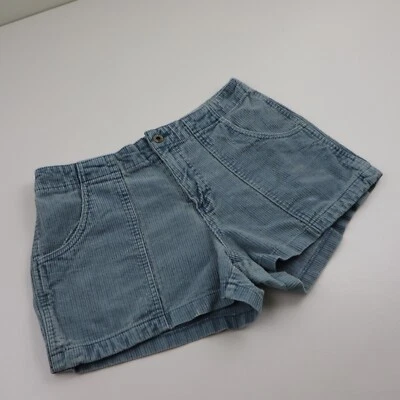 Pantalones Cortos Longrider De Colección Años 80 Pana Para Mujer 30 10 Azul Cintura Alta Indie Festival OP Foto 1 de 4