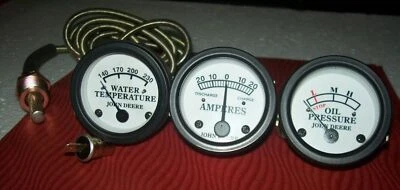 Juego de manómetro de presión de aceite, amperímetro, temperatura de tractor de repuesto para John Deere Foto 1 de 4