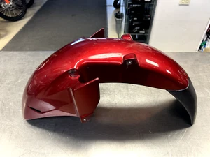 USED HONDA ST1300 FRONT FENDER RED LIGHT WEAR - NO BOLTS - Picture 1 of 7