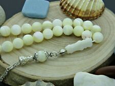 Natural Ocean Nacre  33 beads Islamic Prayer Beads Misbaha from Turkey 115008