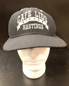 Vintage Cafe Lido Silver Hastings Hat Snapback Rare 90s Delong Logo Cap Baseball - Picture 1 of 12