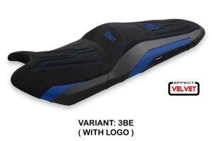 Rivestimento sella Scrutari2 velvet Standard blu logo Yamaha Tmax 530/560 17-21 - Picture 1 of 5