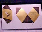 Die Cut --Style déco années 1920 - Carte de Noël --Noir avec feuille d'or - Original