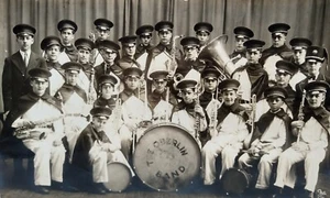 Antique 1929 Photo Boy Band "The Oberlin Band" Interracial Brass High School - Picture 1 of 9
