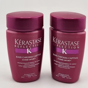 Kerastase Bain Shampoo Chroma Captive 80ml 2.71oz Set Of 2 Travel Size - Picture 1 of 2