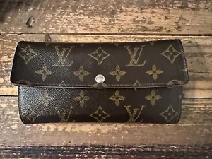 Louis Vuitton Authentic Monogram Portefeuille Sarah Long Wallet - Bild 1 von 13