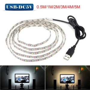 5V USB Power LED Strip Lights SMD 3528 TV Backlight Lighting Flexbile Tape LigDS - Picture 1 of 12