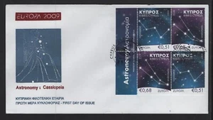 CYPRUS 2009 EUROPA CEPT 2 SETS STAMPS FROM BOOKLET ON UNOFFICIAL FDC - Picture 1 of 1