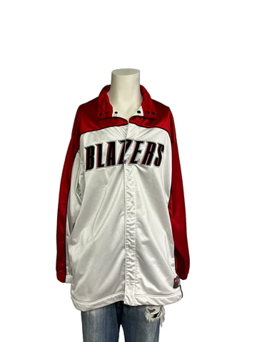 Vintage Nike Team Authentic Portland Trail Blazers Warm Up Jacket Men Size XL Cover