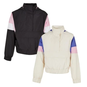 Urban Classics Kids Girls Light 3-Tone Pull Over Jacket Hood Sports New - Bild 1 von 13