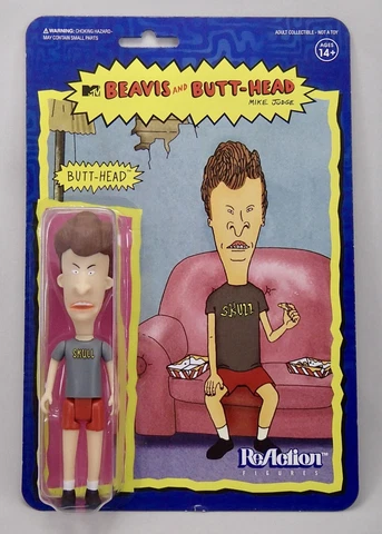 SUPER7 ReAction MTV Beavis and Butt-Head 3.75" action figure BUTTHEAD toy MOC Cover