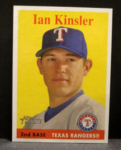 2007 Topps Heritage Baseball #411 Ian Kinsler Texas Rangers Short Print NM