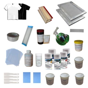 Screen Printing Materials Package Press Squeegee & Colorful Ink Kit - Picture 1 of 9