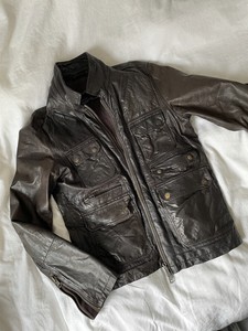 all saints collide leather jacket