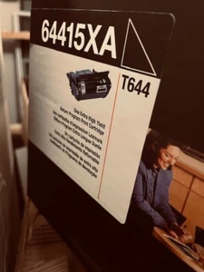 Genuine Lexmark 64415XA Extra High Yield Return Print Cartridge -- New Sealed - Picture 1 of 3