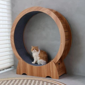 RYpetmia Large Cat Running Wheel Cat Exercise Stylish Treadmill Indoor for kitty - Picture 1 of 20