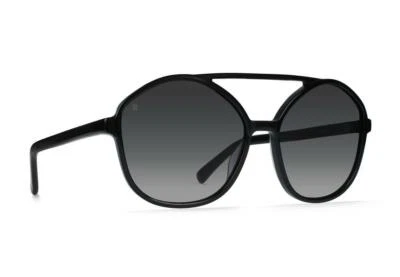 КРУГЛЫЕ солнцезащитные очки-авиаторы RAEN Torrey с ЧЕРНОЙ оправой ДЫМЧАТО-СЕРЫЕ ГРАДИЕНТНЫЕ линзы - Изображение 1 из 4