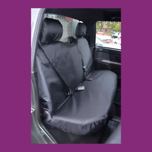 Great Wall Steed 2012+ Black Waterproof Tailored Rear Bench Seat Cover UK MADE - Picture 1 of 2
