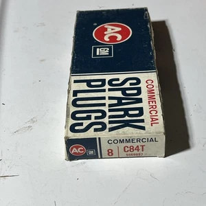 (Box (8) C84T AC Spark Plugs) NOS OEM Vintage Commercial - Picture 1 of 4