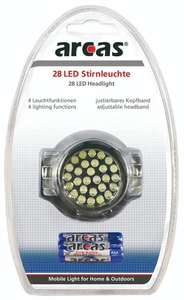 Linterna frontal SPORT 28 LED, 3 modos, ligera y potente, con 3 pilas AAA - Imagen 1 de 5