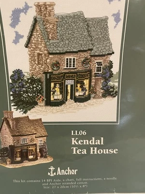 Lilliput Lane cross stitch kit #LL06 Kendal Tea House-1996 - Image 1 of 4