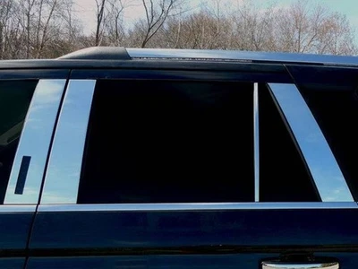 Borde de pilar de acero inoxidable QAA PP58385 8 piezas para Lincoln Navigator 2018-2024 Foto 1 de 4