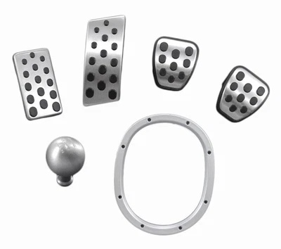 1994-2004 Mustang GT Mach 1 Bullitt 5 Speed Pedals, Shifter Ring & Shift Knob - Image 1 of 3